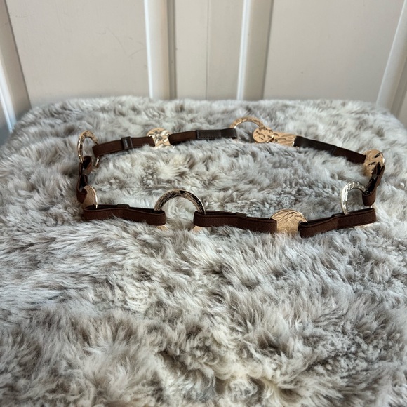 Accessories - Brown and Gold Women's Belt